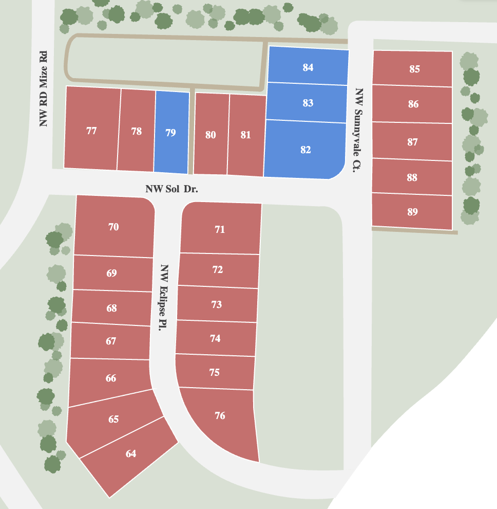 Sunny Pointe Site Map